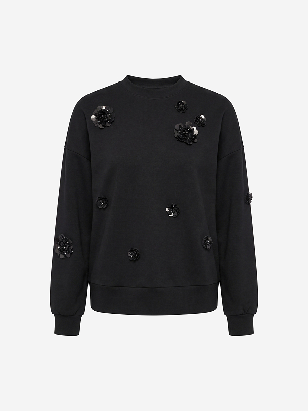 Свитшот с декоративной вышивкой