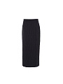 Прямая юбка макси из стеганой ткани POMPA арт.3121290cs0699
