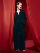 Широкие брюки из жаккарда POMPA арт.2111020mc0699