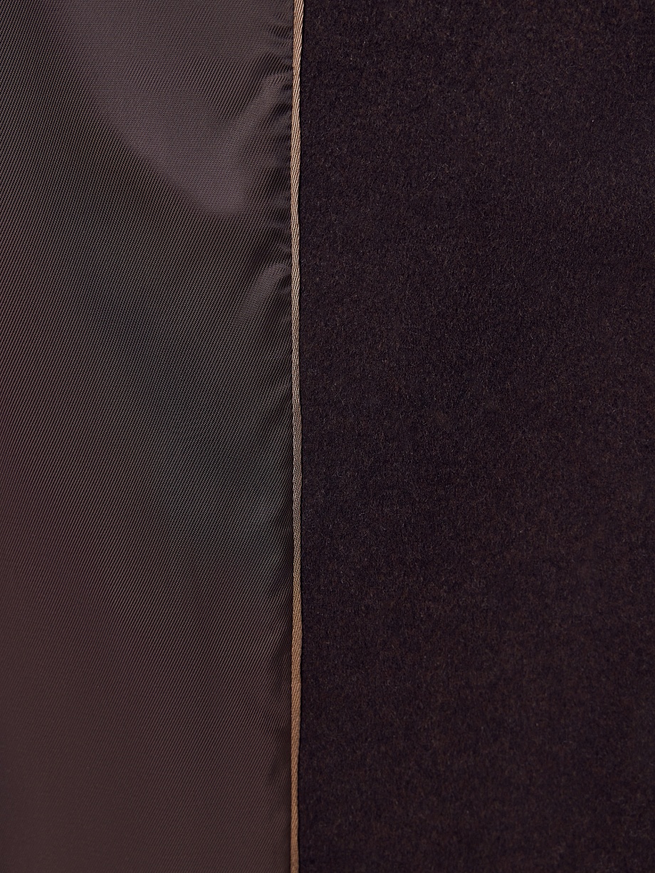 Пальто из шерсти с мембраной и утеплённой спинкой