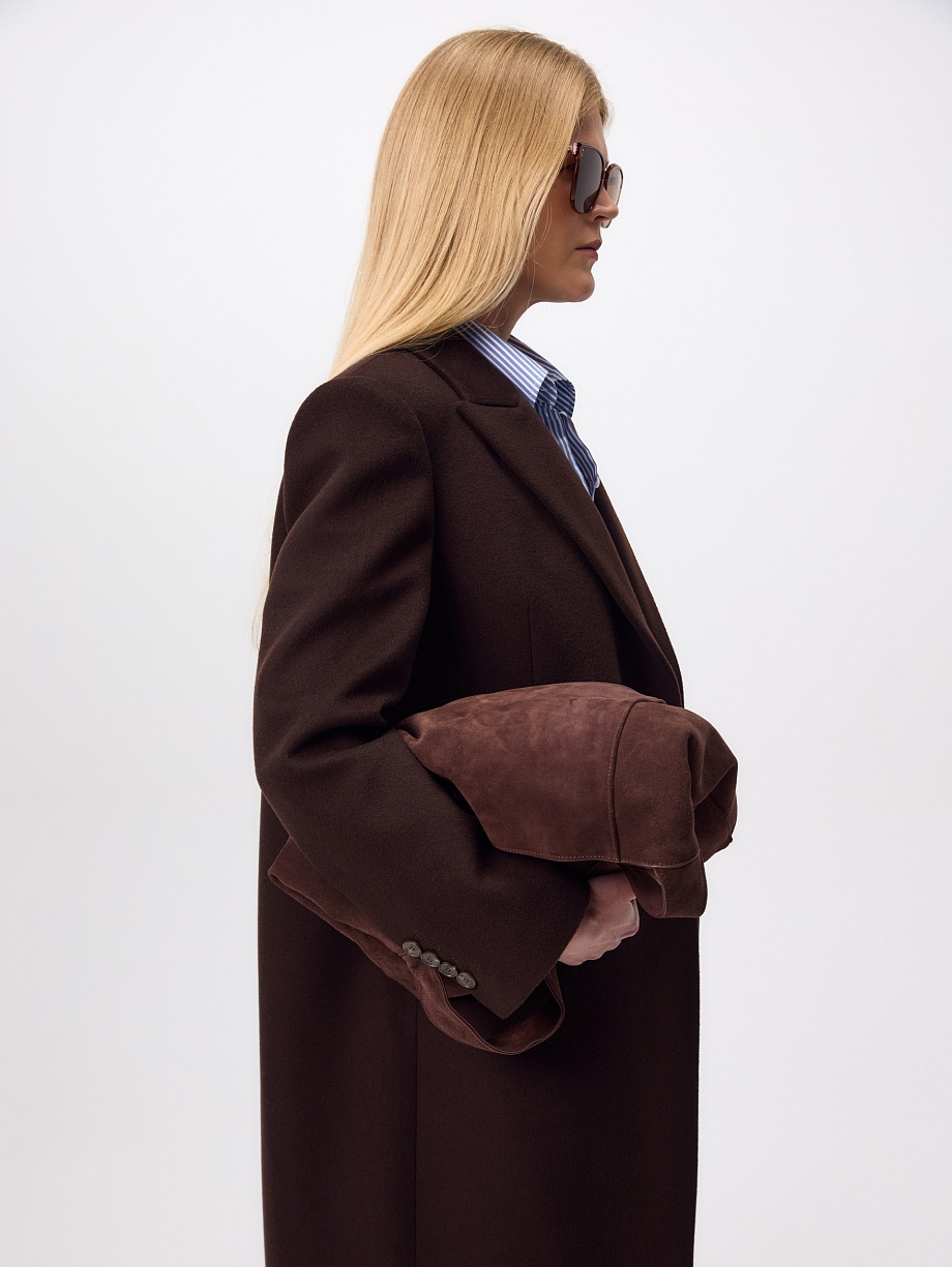 Сумка-шопер из натуральной замши