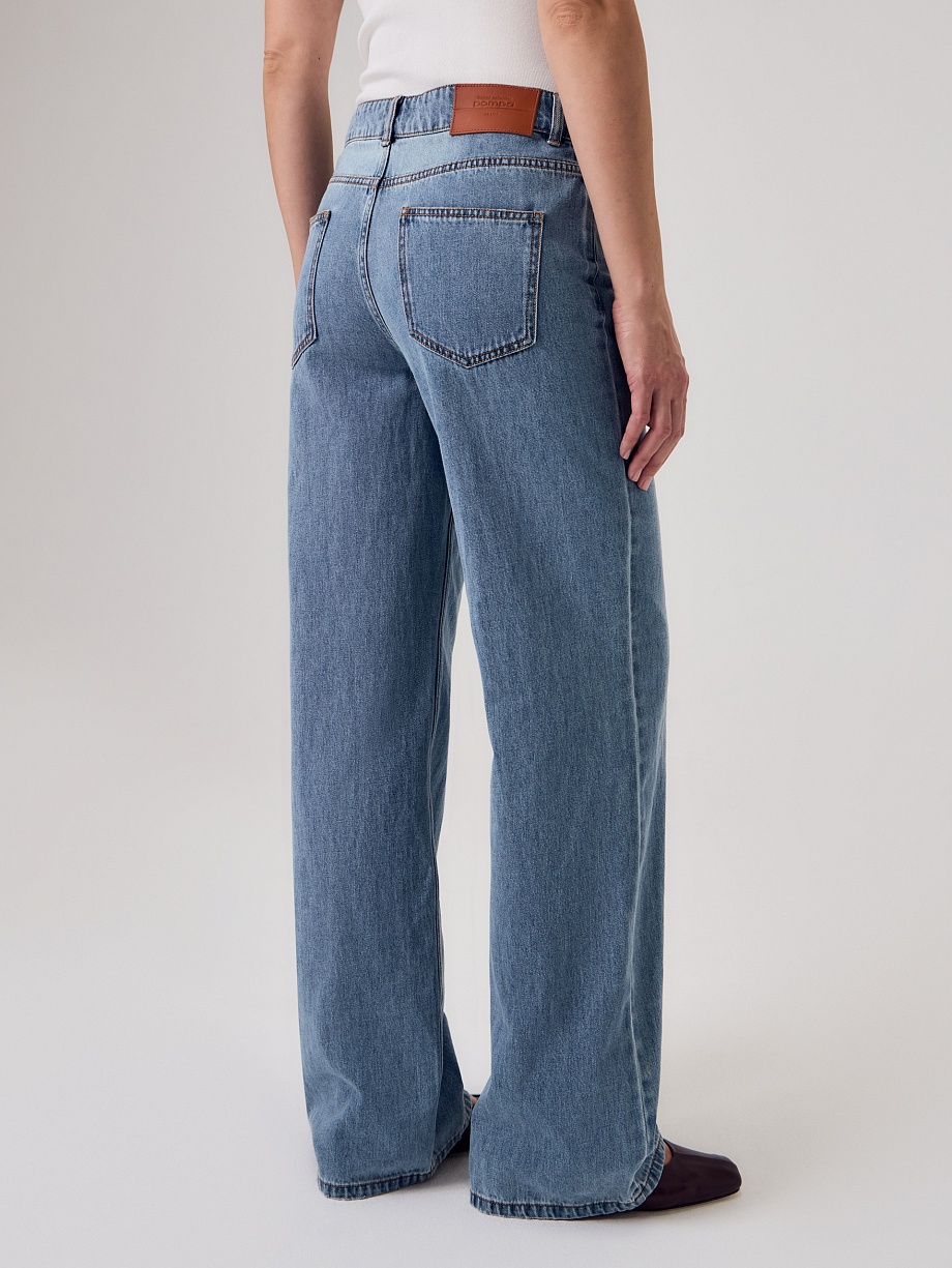 Прямые джинсы из 100% хлопка