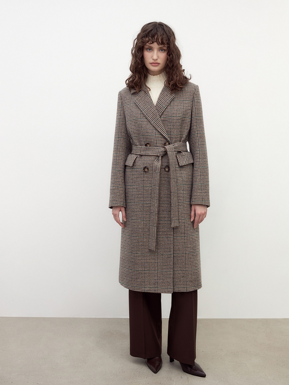 Шерстяное пальто с мембраной