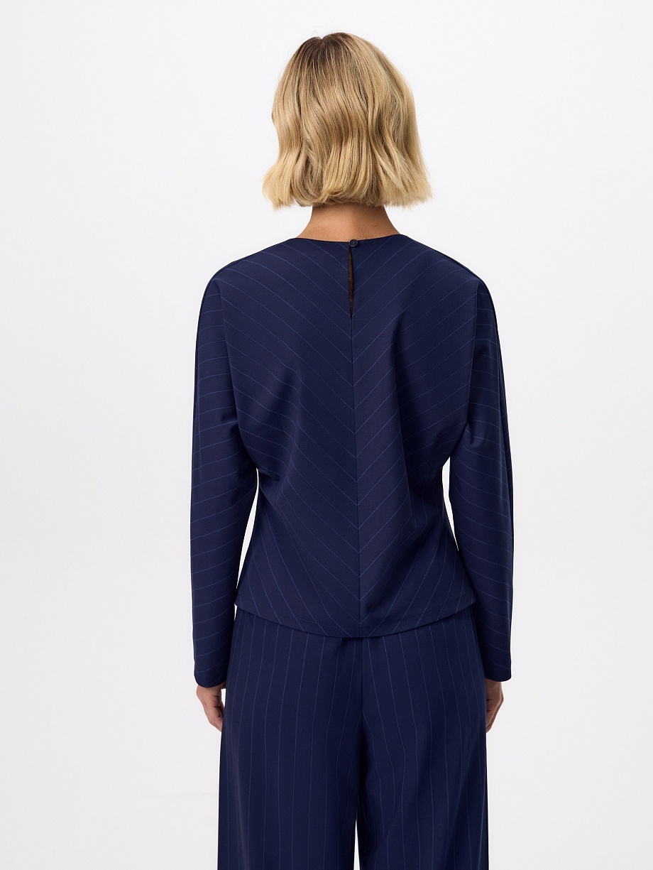 Блуза из костюмной ткани