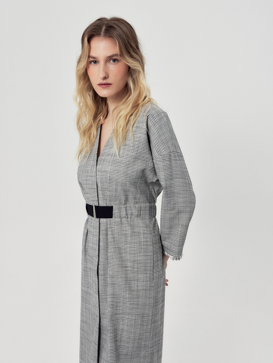 Платье миди с кулиской