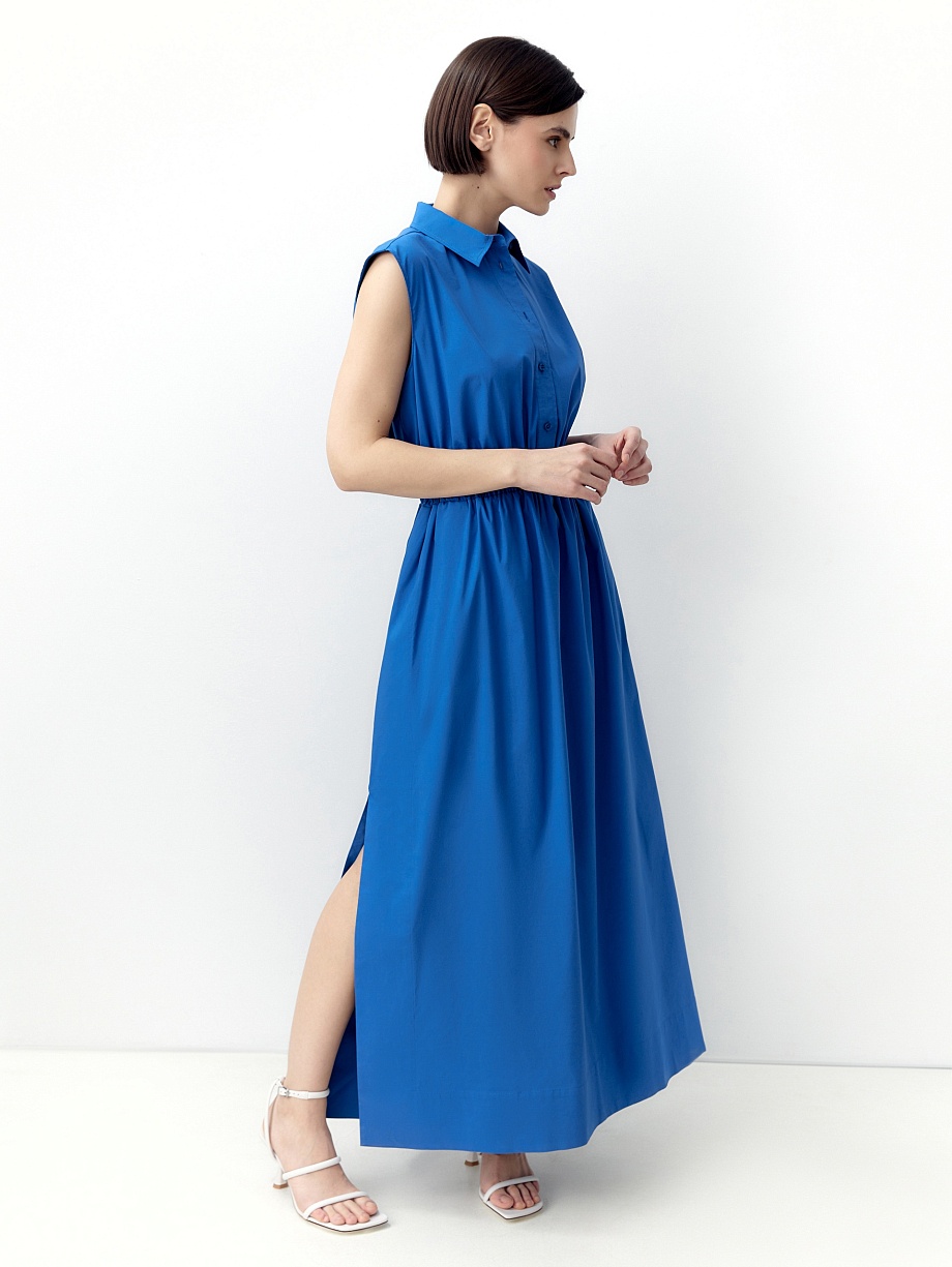 Платье макси из хлопка