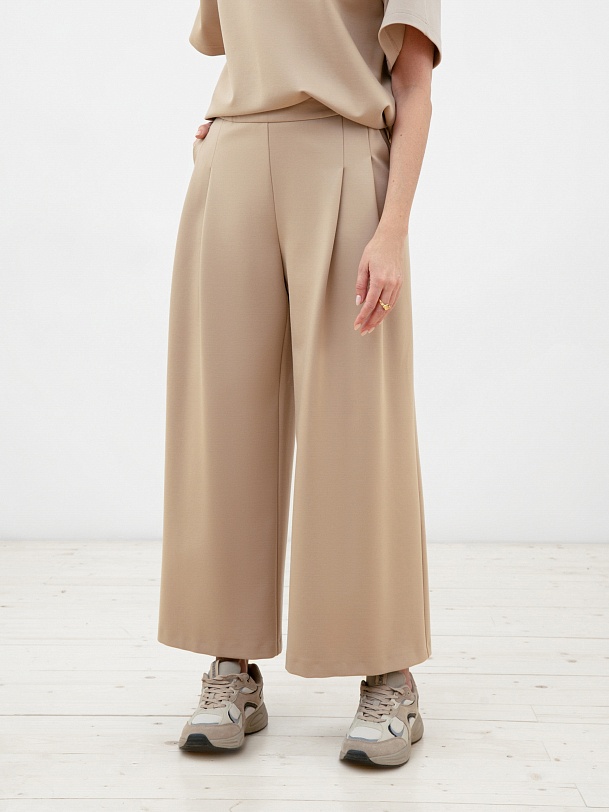 Брюки-кюлоты женские трикотажные