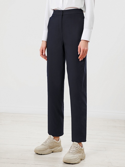 Утепленные брюки из костюмной ткани