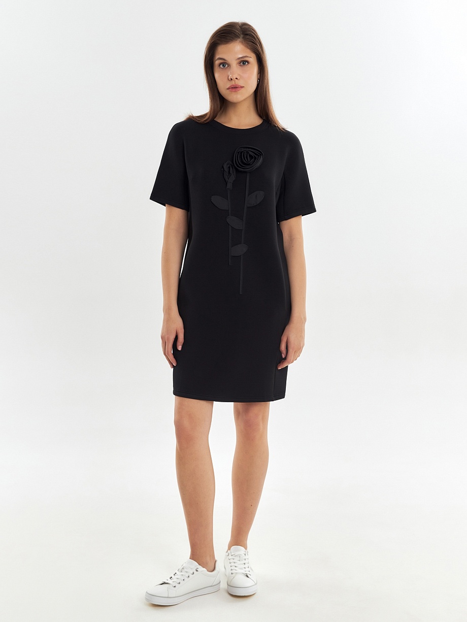 Платье из вискозного трикотажа