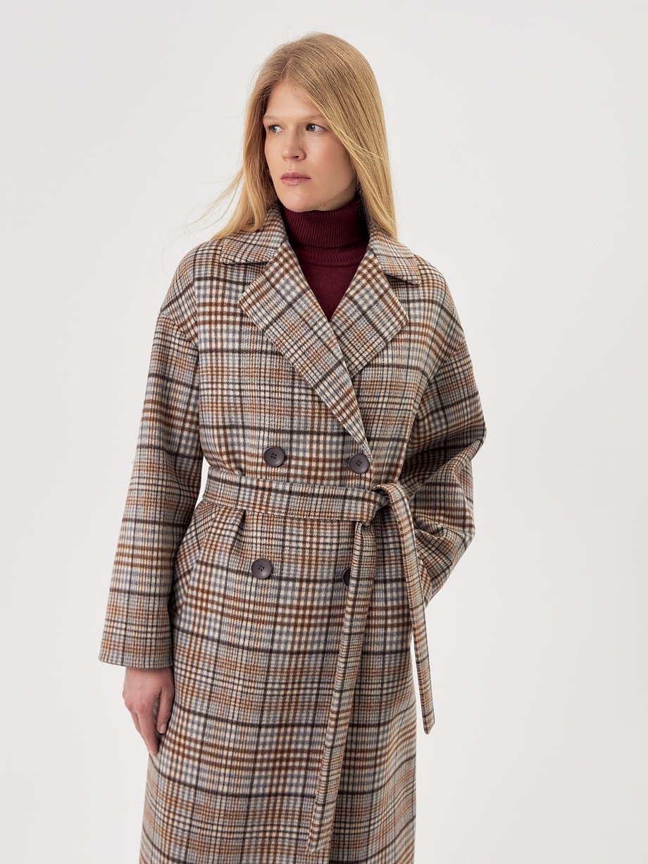 Шерстяное пальто с мембраной