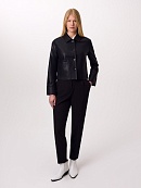 Укороченный жакет из экокожи POMPA арт.3101390pd1299