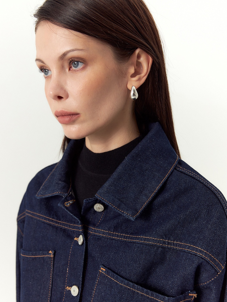 Джинсовая куртка из 100% хлопка