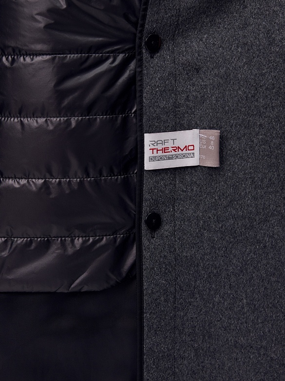 Пальто из премиальной шерсти с мембраной и съёмной подстёжкой POMPA арт.1016172p91192