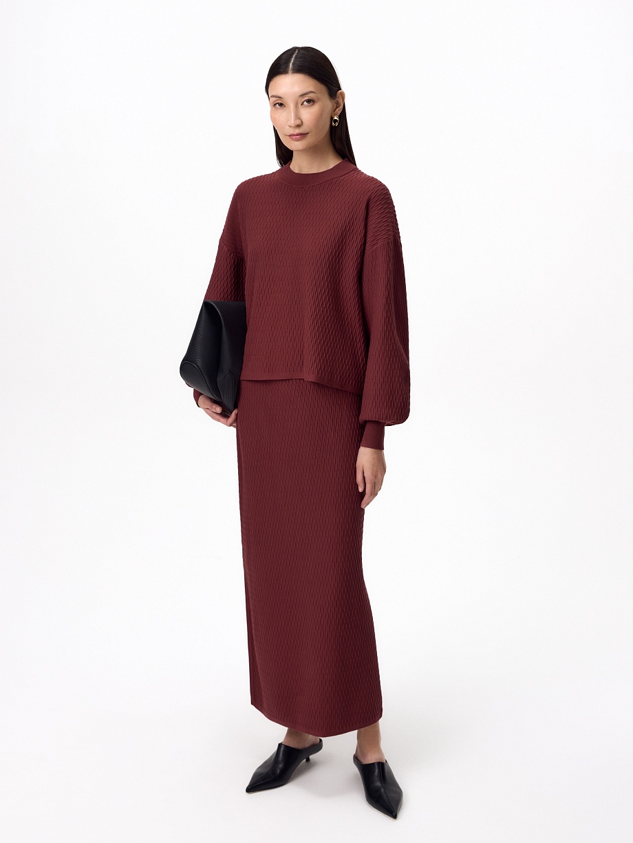 Джемпер из фактурной вискозы