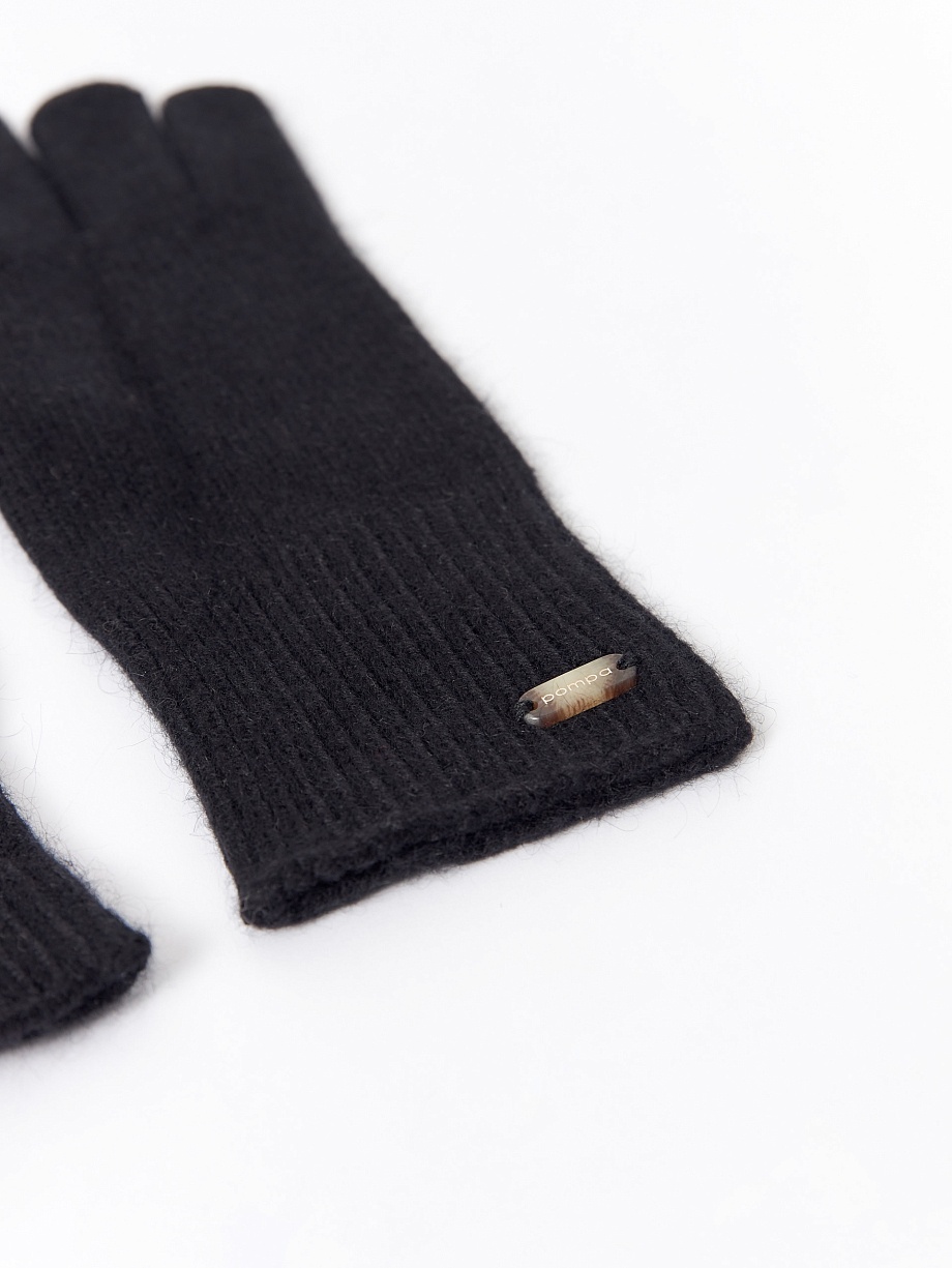 Мягкие демисезонные перчатки с ангорой