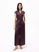 Брюки из жатого атласа на эластичном поясе POMPA арт.4111490dr1375