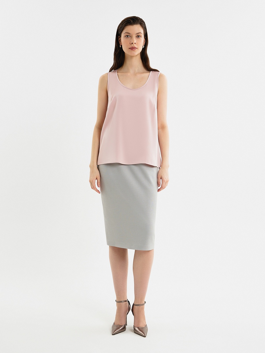 Базовый топ с удлинённой спинкой