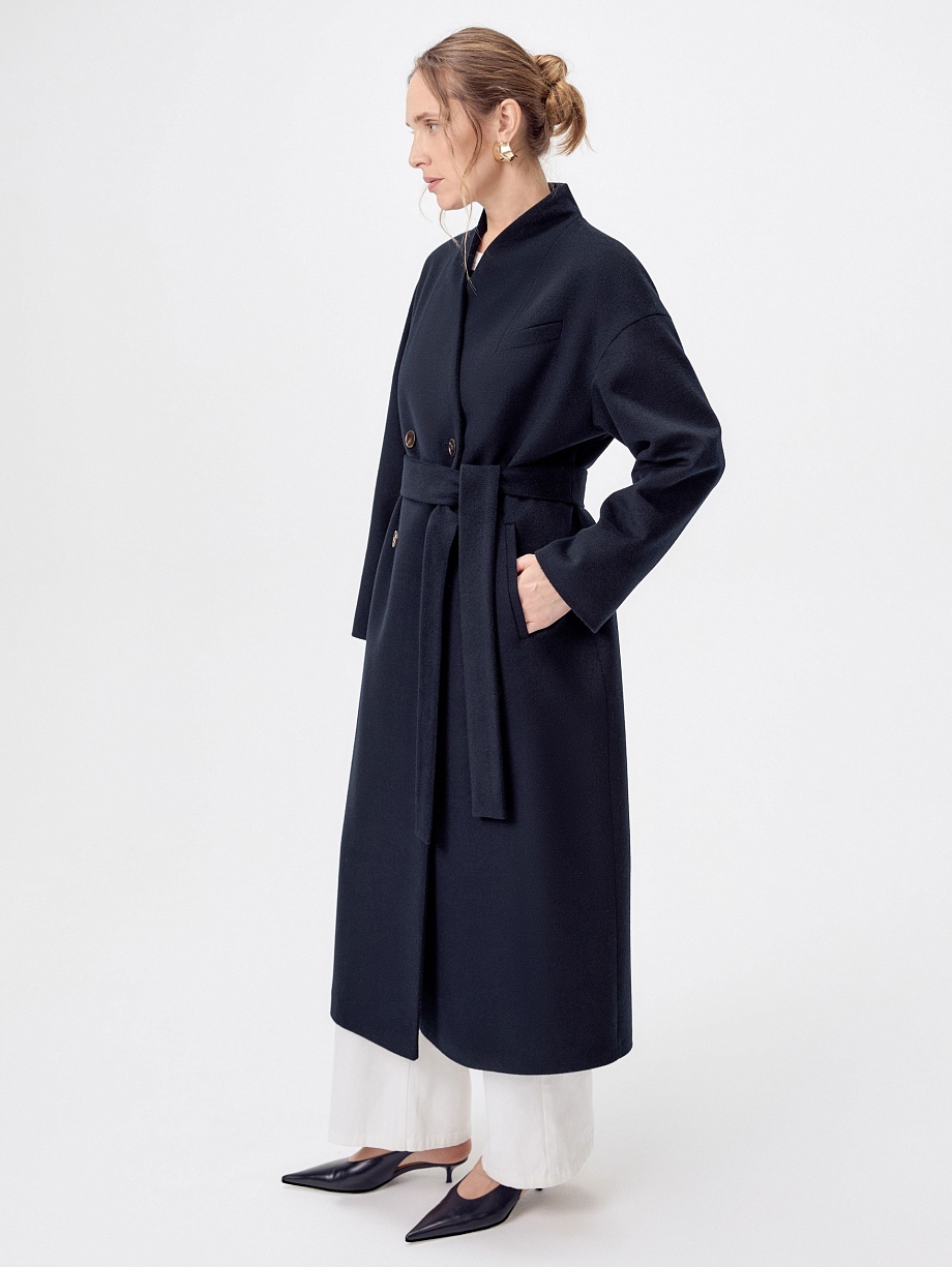 Пальто из шерсти с мембраной