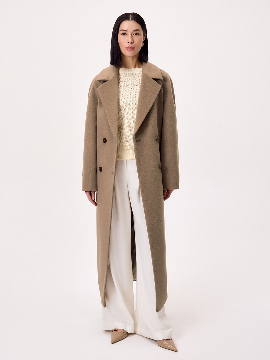 Пальто из шерсти с мембраной