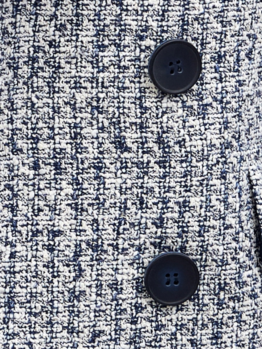 Двубортный твидовый жакет