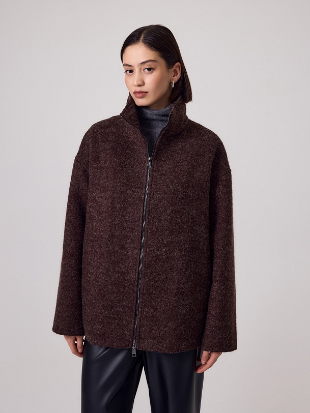 Куртка из шерсти с мембраной и утеплённой спинкой