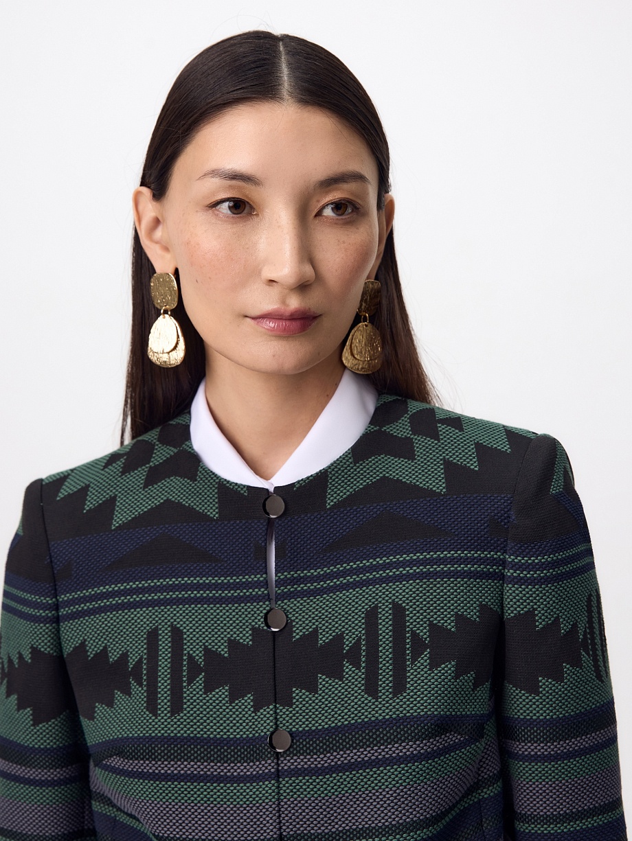 Жакет из жаккарда