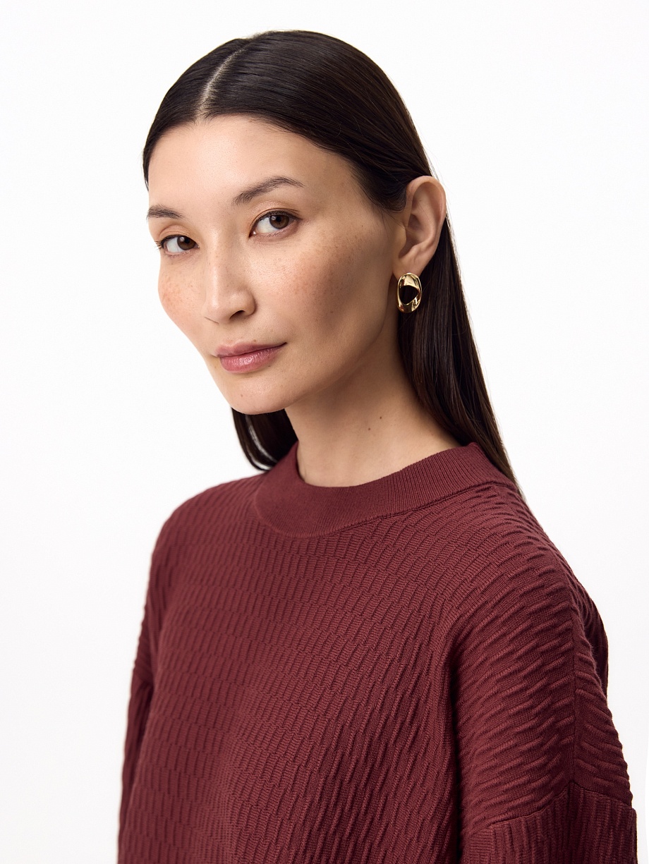 Джемпер из фактурной вискозы