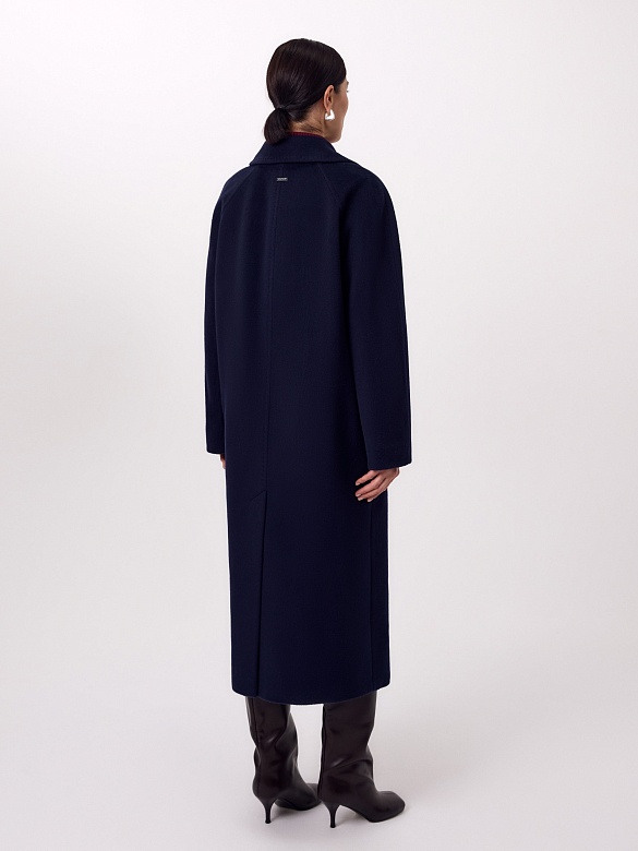 Пальто из шерсти и шелка с мембраной и утеплённой спинкой POMPA арт.1015973p90064