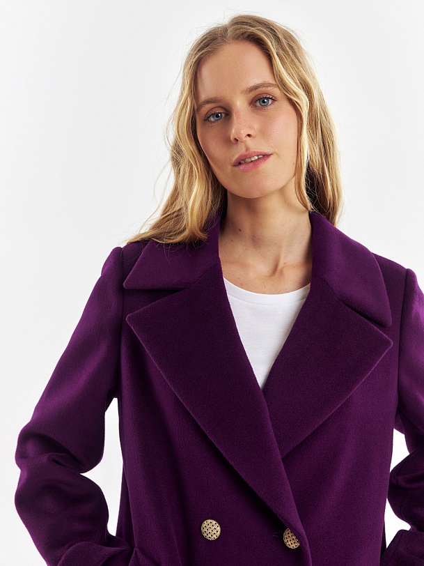 Шерстяное пальто с мембраной