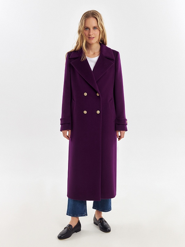 Шерстяное пальто с мембраной