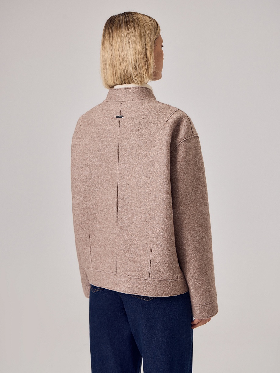 Куртка-бомбер из шерсти