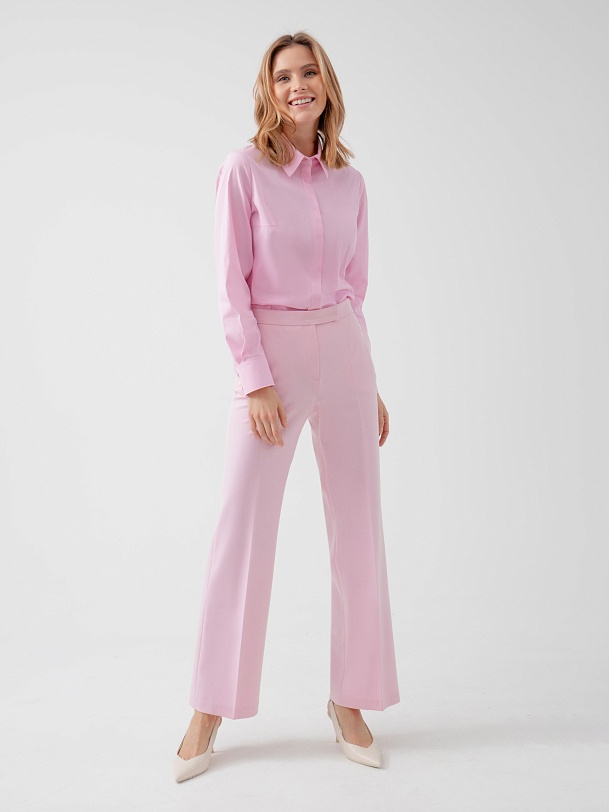 Прямые широкие брюки