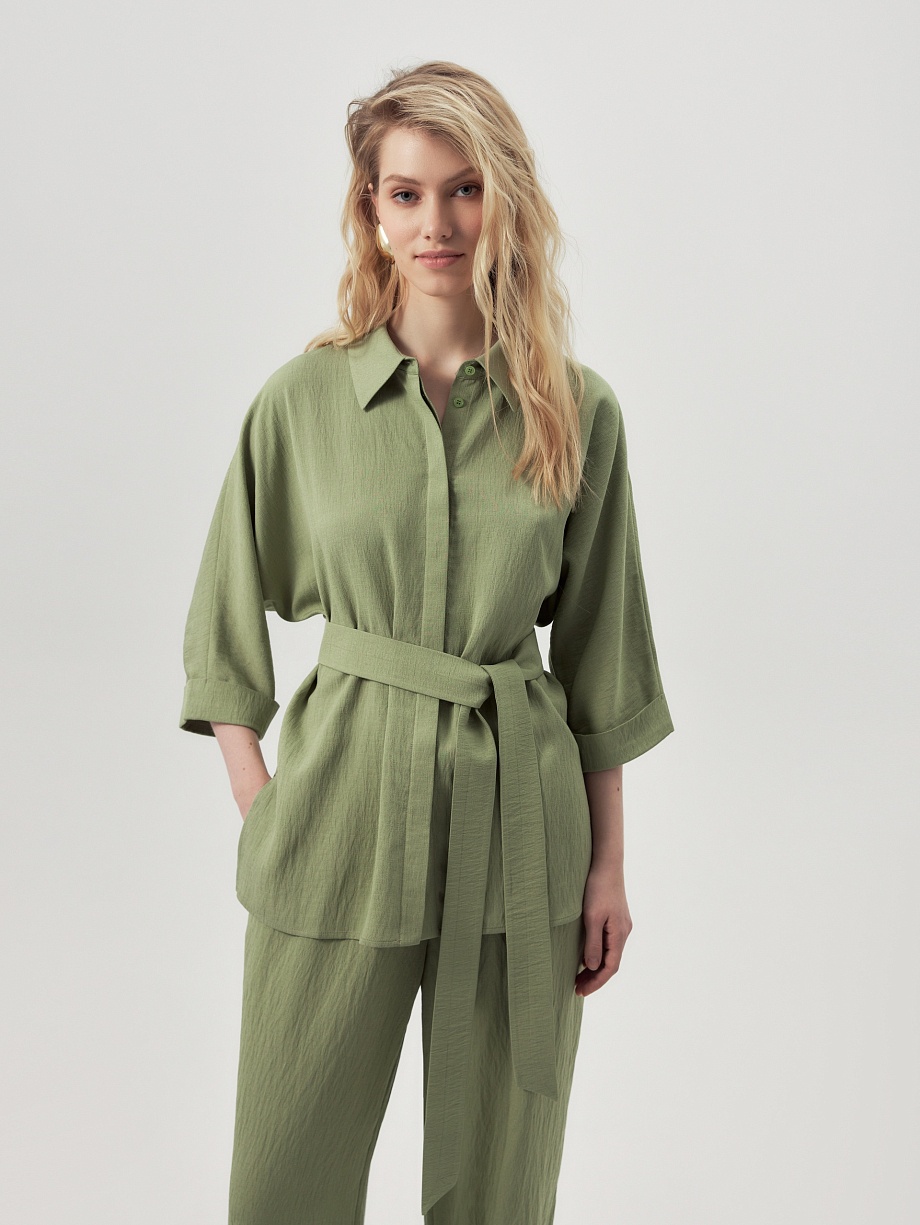 Свободная блуза из вискозной ткани