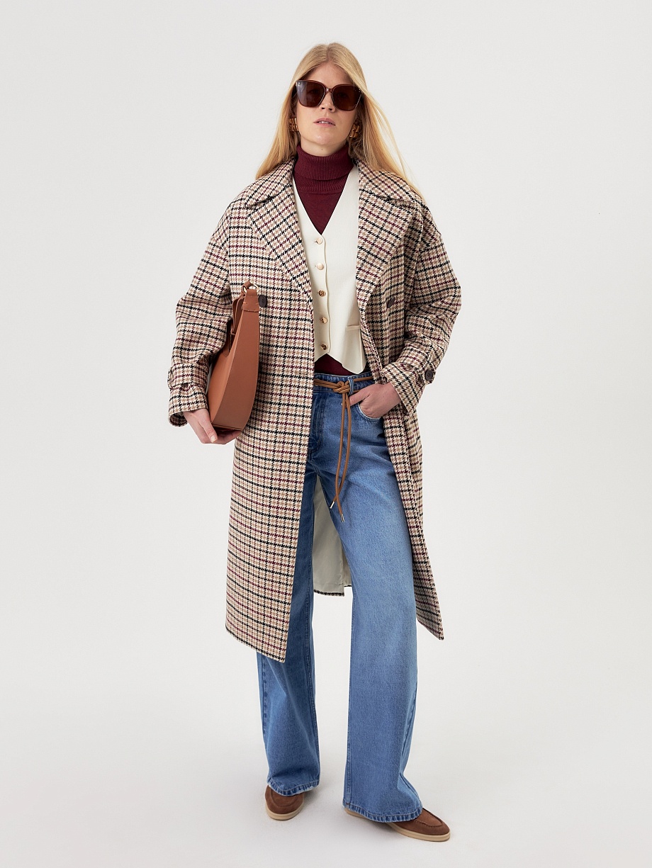 Шерстяное пальто с мембраной