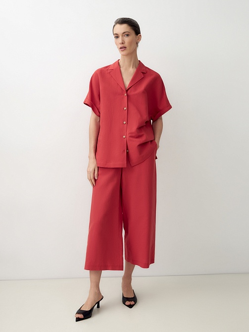 Летние брюки из льна и хлопка