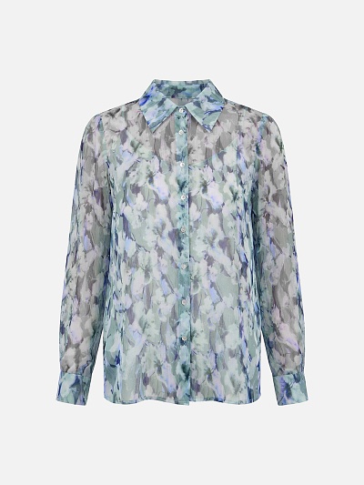 Блуза из шифона POMPA