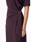 Платье миди из жатого матового атласа POMPA арт.4130430dr1375