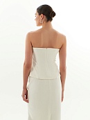 Топ без бретелей с асимметричными складками POMPA арт.2550021ny0403