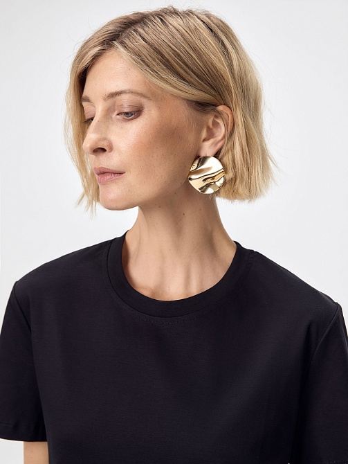 Футболка из 100% мерсеризированного хлопка