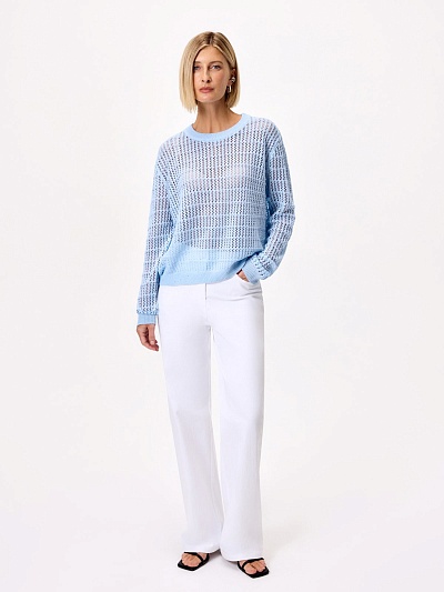 Ажурный джемпер с шерстью и пайетками POMPA