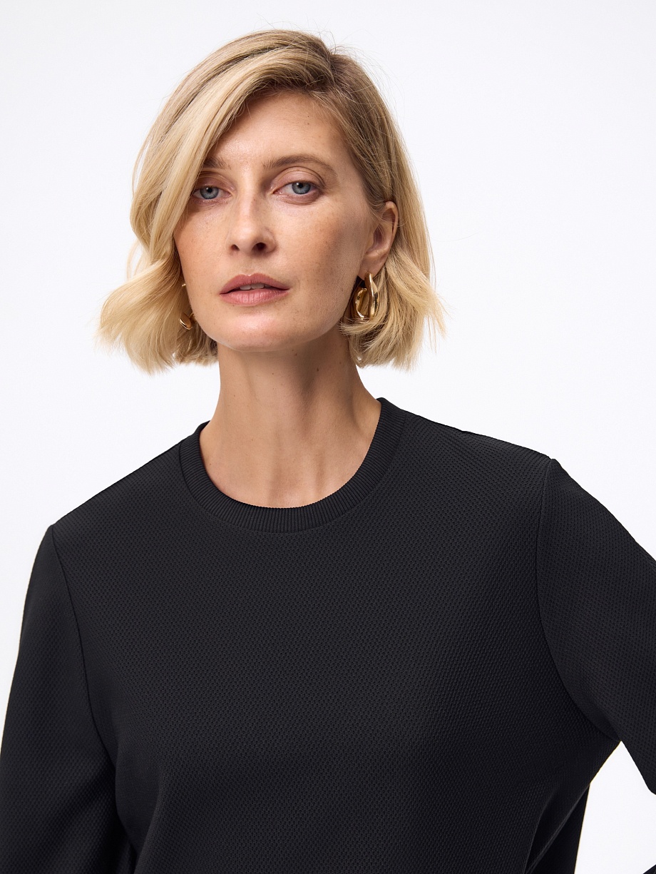 Джемпер из фактурного трикотажа