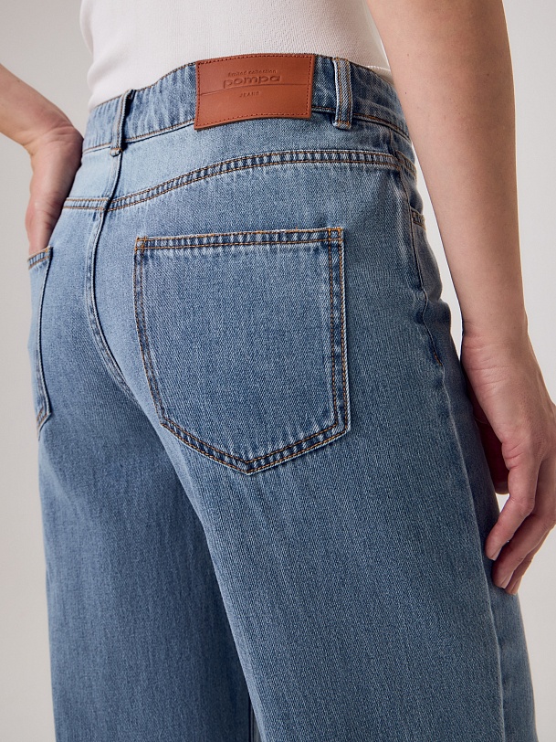 Прямые джинсы из 100% хлопка