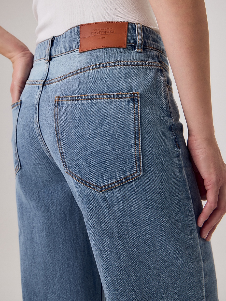 Прямые джинсы из 100% хлопка