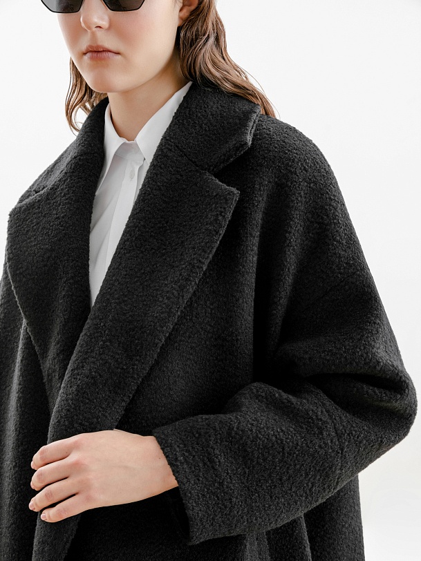 Шерстяное пальто еврозима с мембраной и утепленной спинкой