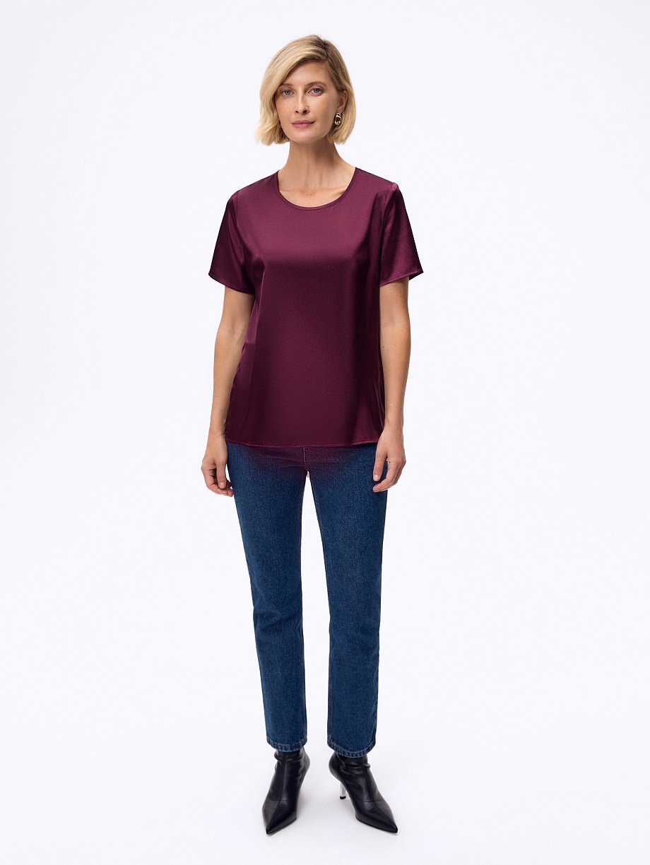 Блуза из атласа