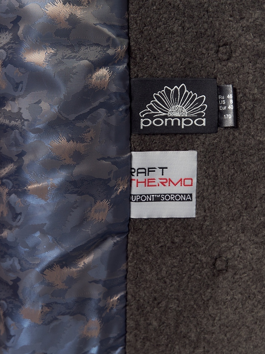 Укороченная экошуба с утеплителем и мембраной