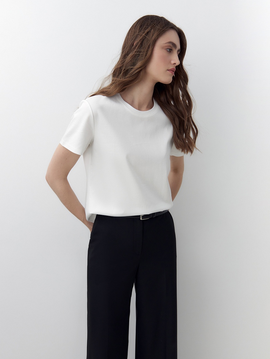 Футболка из 100% мерсеризированного хлопка