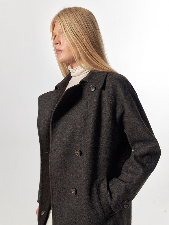 Пальто из шерсти с мембраной POMPA арт.1013003p10090