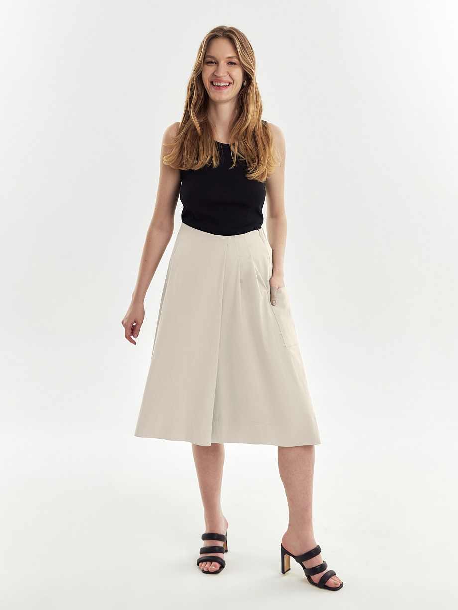 Шорты-юбка с имитацией запаха