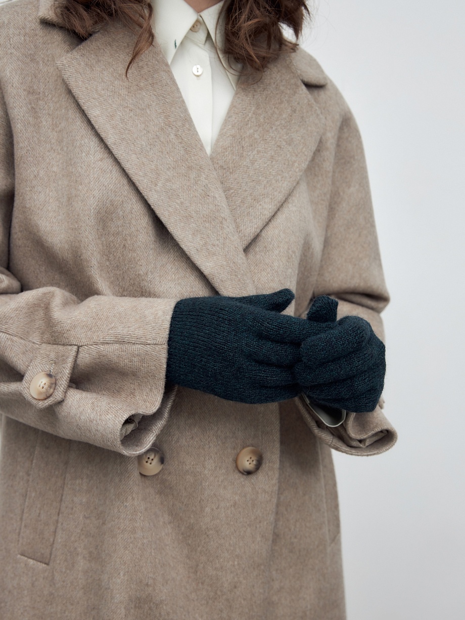 Перчатки вязаные с шерстью ангоры